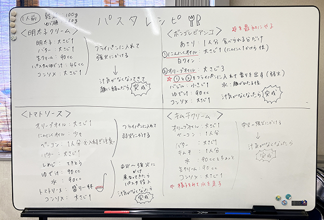 障害者雇用創造センター　パスタレシピ