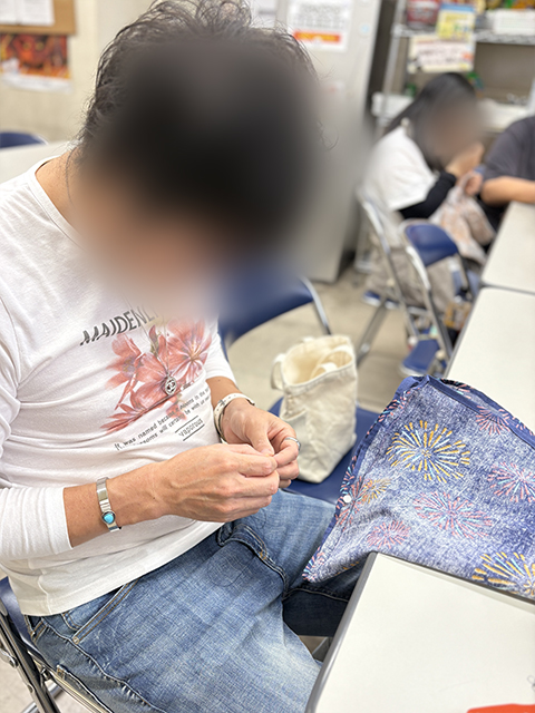 障害者雇用創造センター_手芸レクリエーション_あずま袋作り