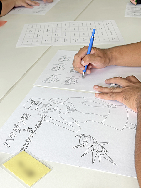 オリーブ・フレーベル合同_お絵描きレクリエーション