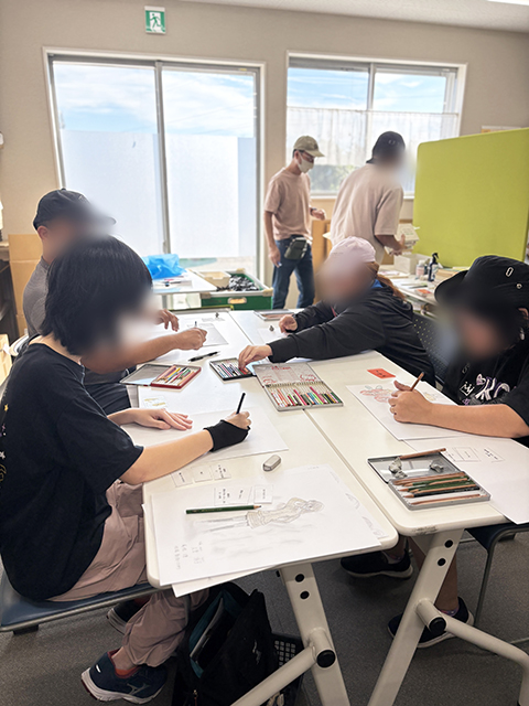 オリーブ・フレーベル合同_お絵描きレクリエーション