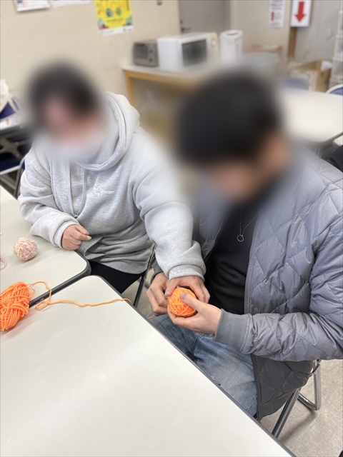 フェルトでかわいい門松作り_制作風景