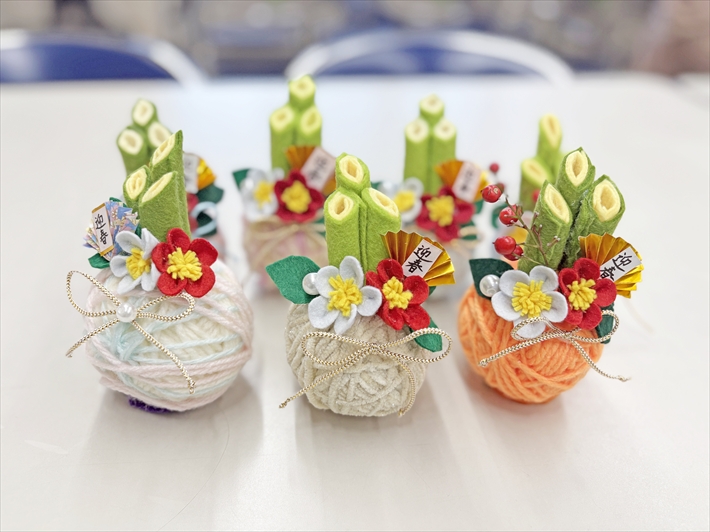 フェルトでかわいい門松作り_完成品