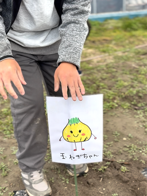 フレーベル畑_かわいい野菜イラストの看板
