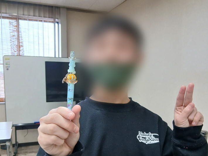 オリジナルボールペンづくりレク_完成したボールペンの画像_障害者雇用創造センター