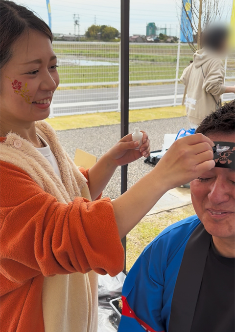 障害者雇用創造センター_HASUパークイベント出店_ボディジュエリーペイント