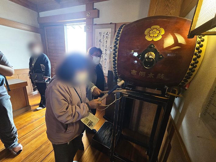 オリーブ春のお出かけレク_清須城_信長公吉例太鼓