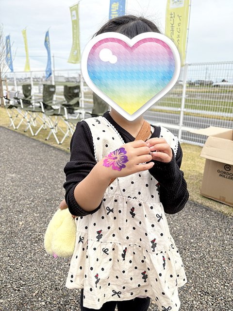 障害者雇用創造センター_HASUパークイベント出店_ボディジュエリーペイント