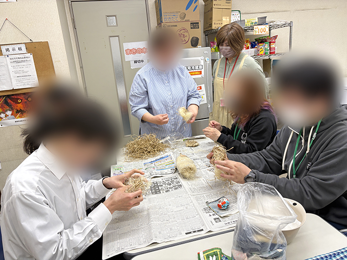 障害者雇用創造センター_4月手芸レク_エッグポマンダー作り